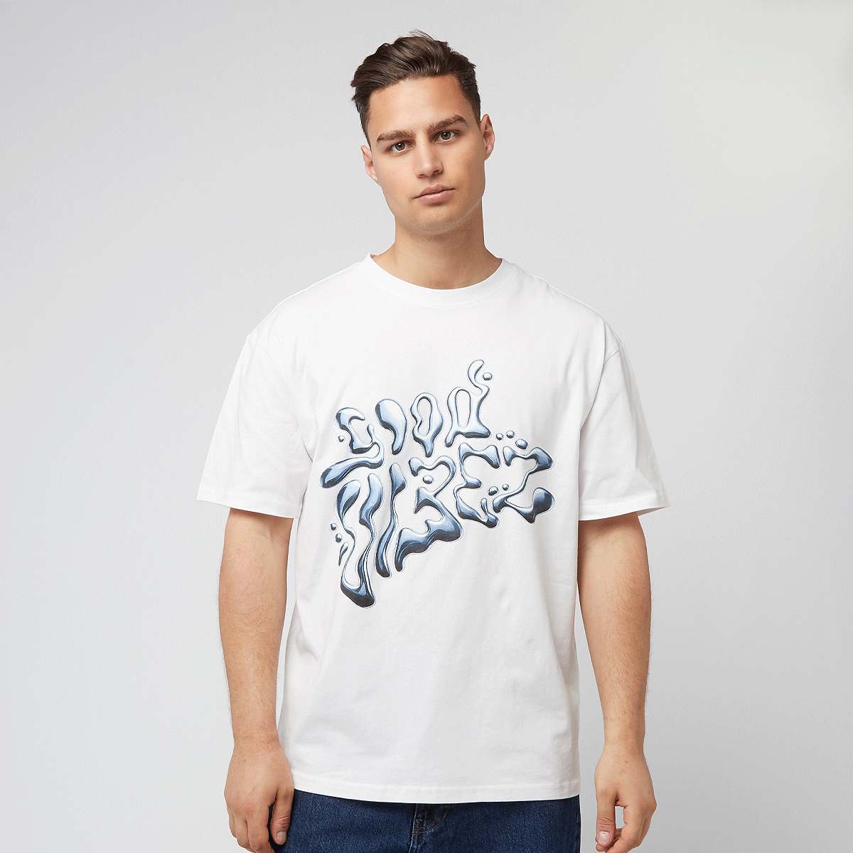 Mister Tee, Good Vibez Chrome Oversize Tee, white