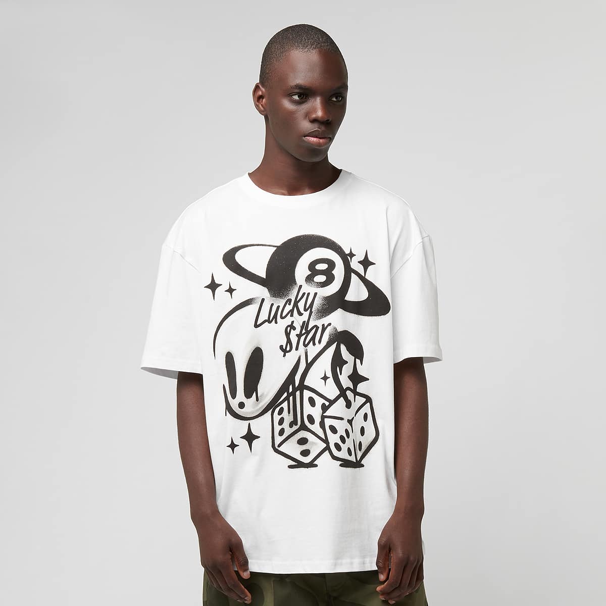 Mister Tee, Planet Alien Oversize Tee, white