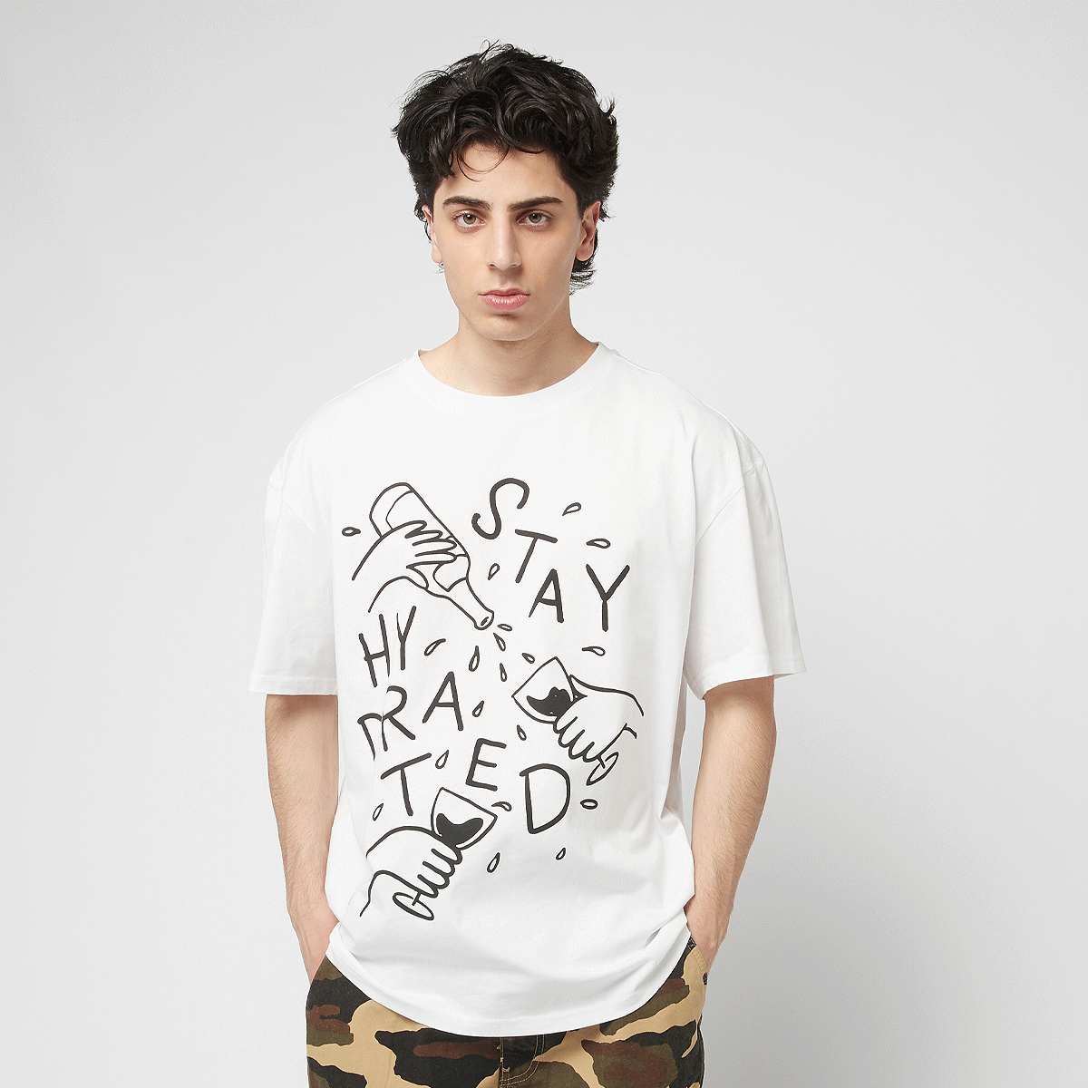 Mister Tee, Stay Hydrated Oversize Tee, white