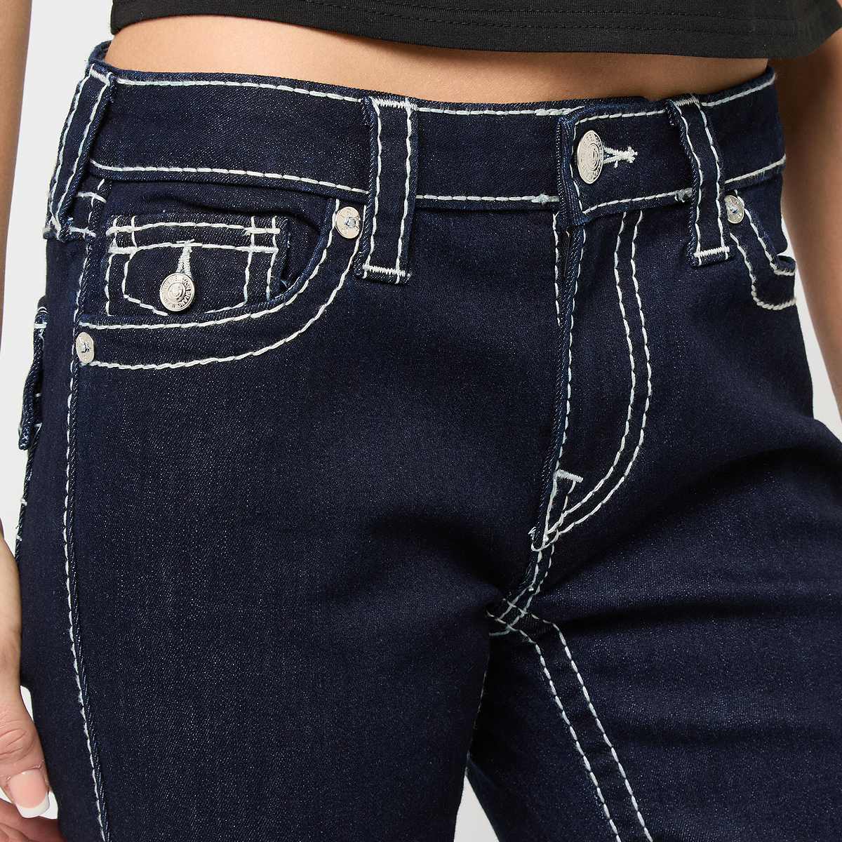 True Religion Becca Mr Boot Flap Women Broeken blauw Kleding