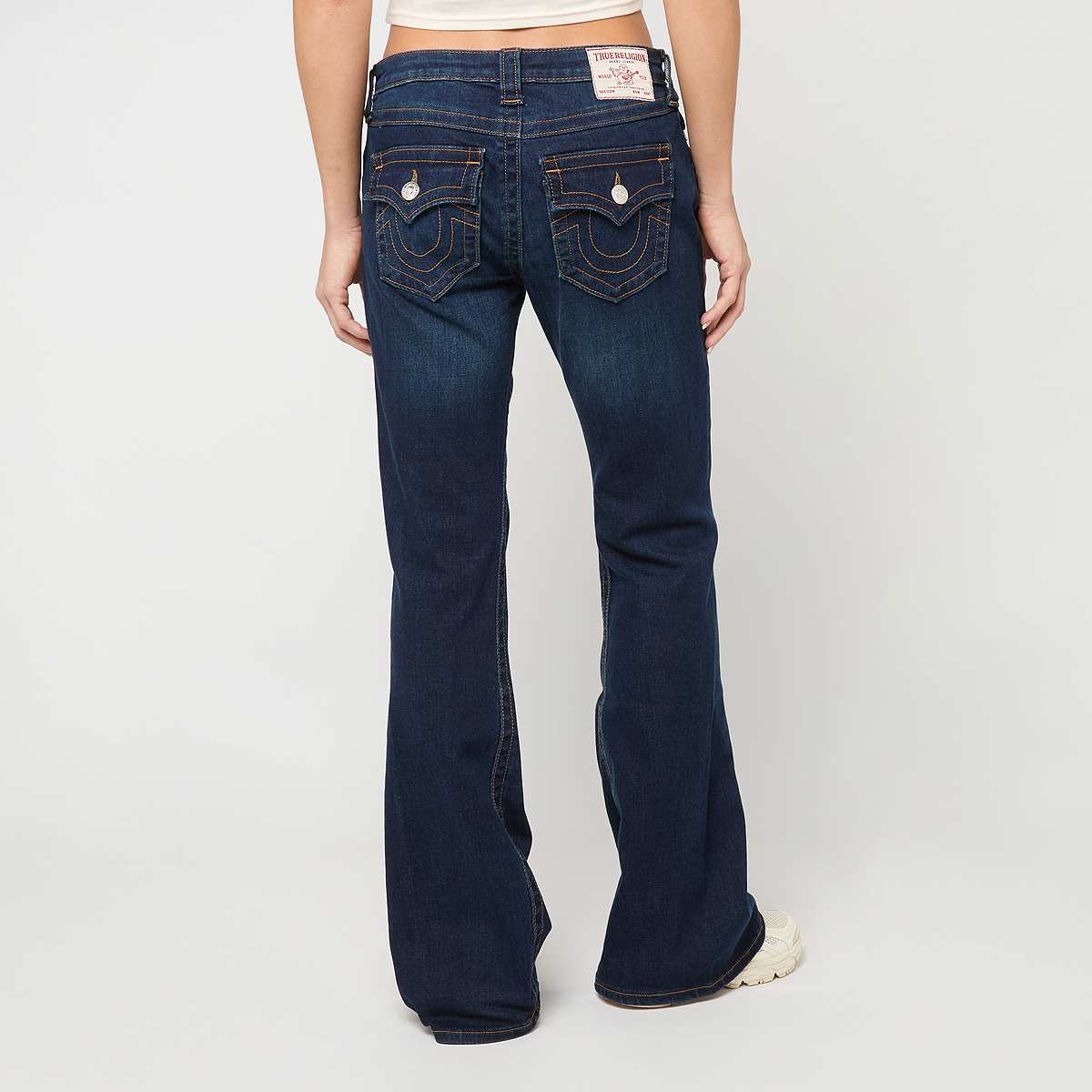 True Religion Joey Mr Flare Flap Women Broeken blauw Kleding