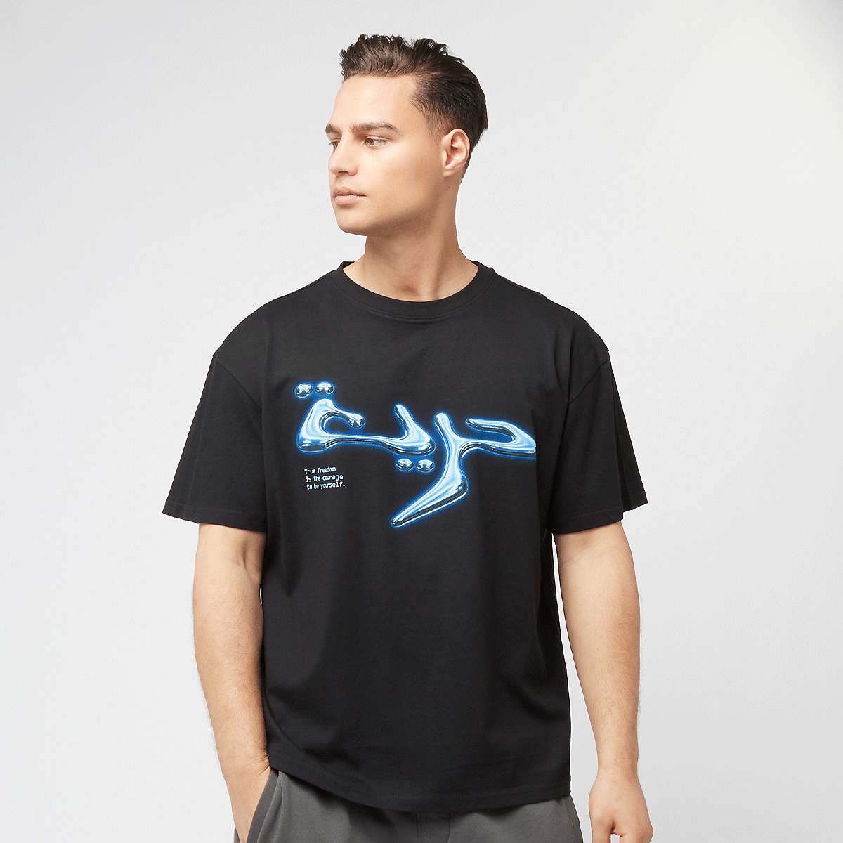 Mister Tee, True Freedom Chrome Oversize Tee, black