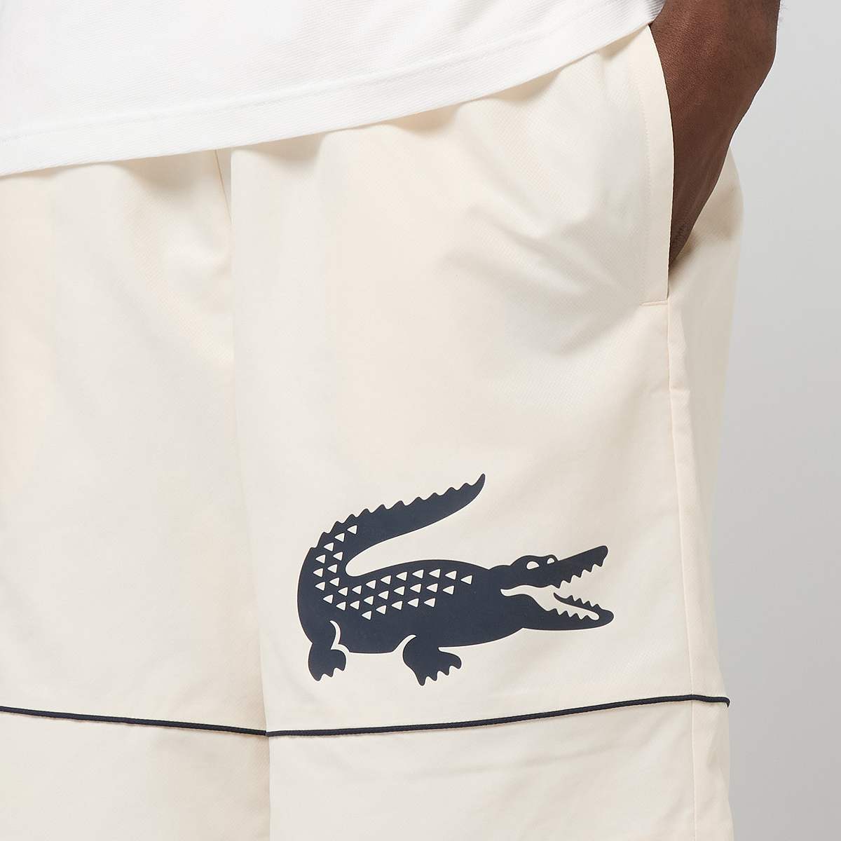 Lacoste Shorts men Sportshorts beige Maat S Kleding