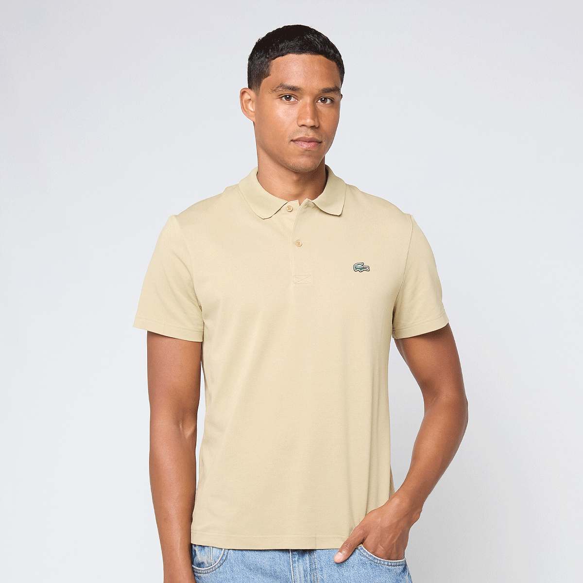 Lacoste, Polo, beige