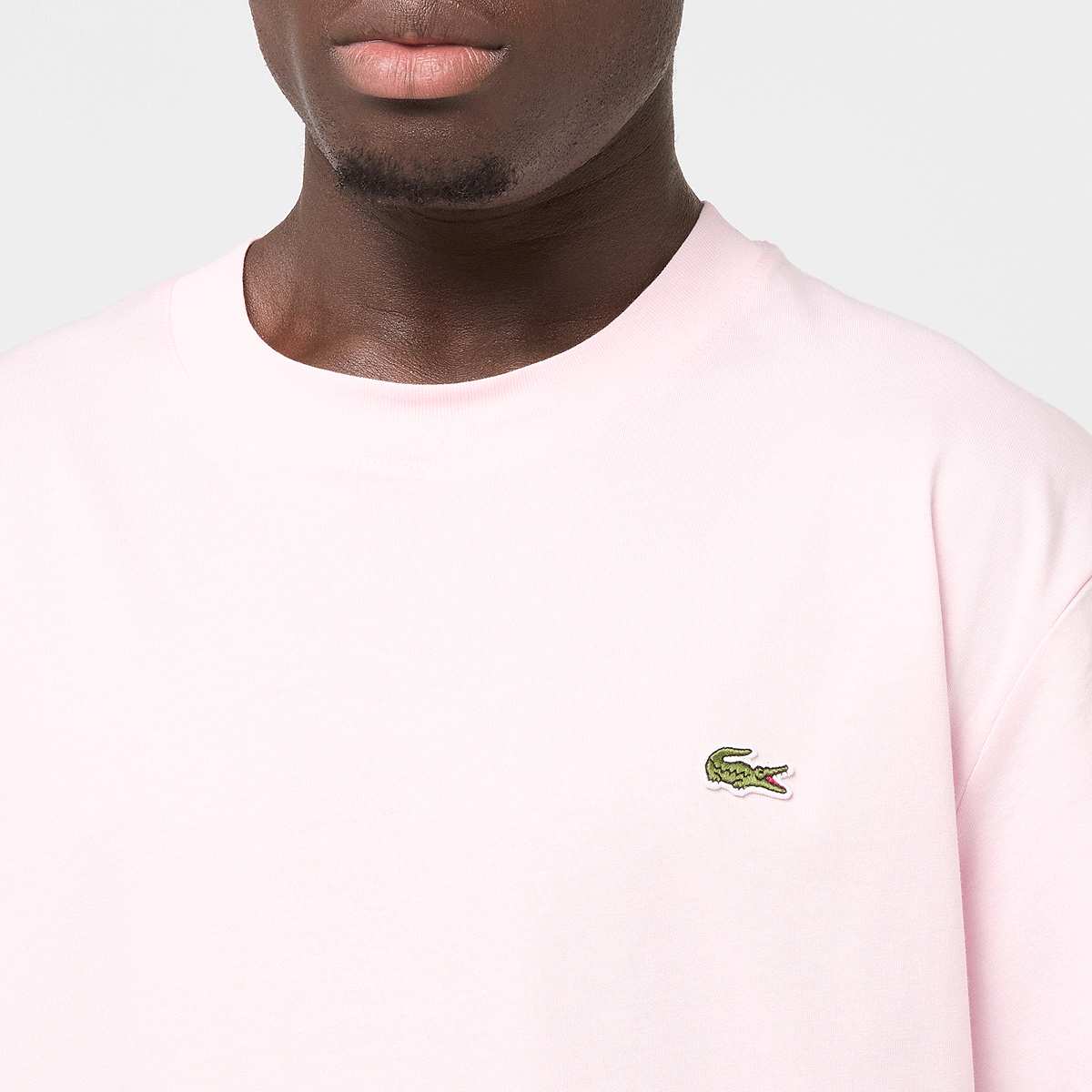 Lacoste T-Shirt men T-Shirts & Polo's lichtroze Maat S Kleding