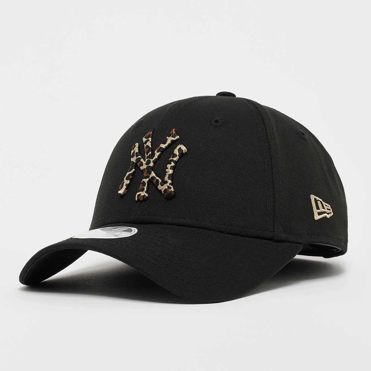 New era FEMALE 9FORTY Leopard Infill York Yankees black unisex Caps zwart Maat ONE SIZE Accessoires