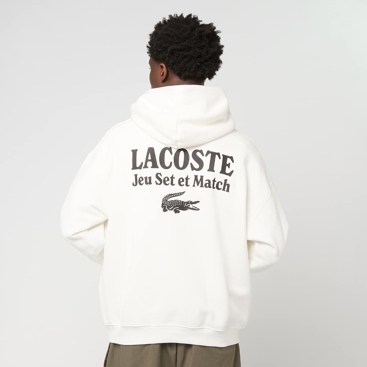 Lacoste Herren Beige Track-Jacke Paris Aus Jacquard Mit Reißverschluss Hoodies & Sweatshirts Größe S Bekleidung