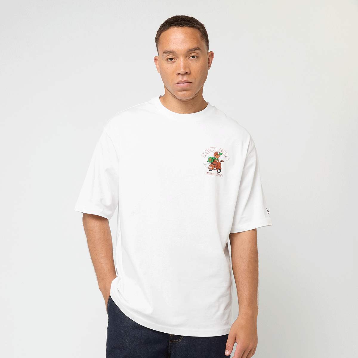 new era Overzised Graphic Tee men T-Shirts & Polo's wit Maat S Kleding
