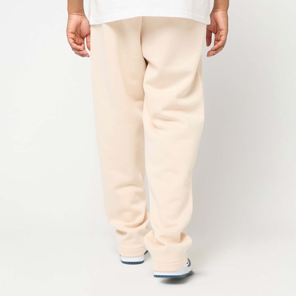 new era Straight Leg Jogger Men Trainingsbroeken beige Maat S Kleding