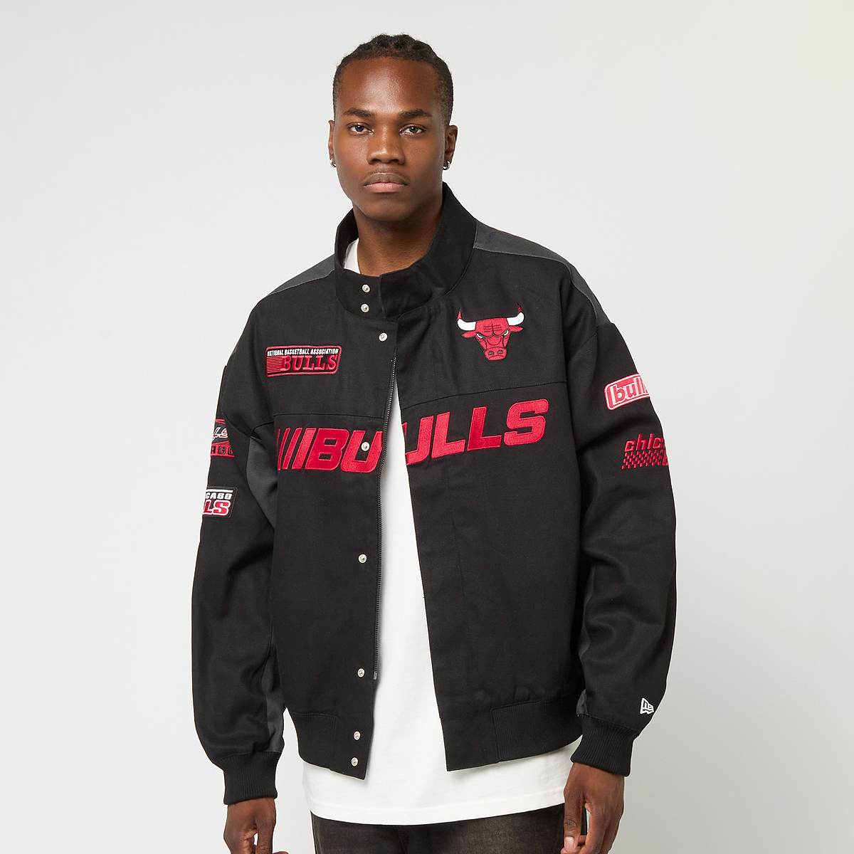 New Era, NBA Motorcross Jacket Chicago Bulls, black