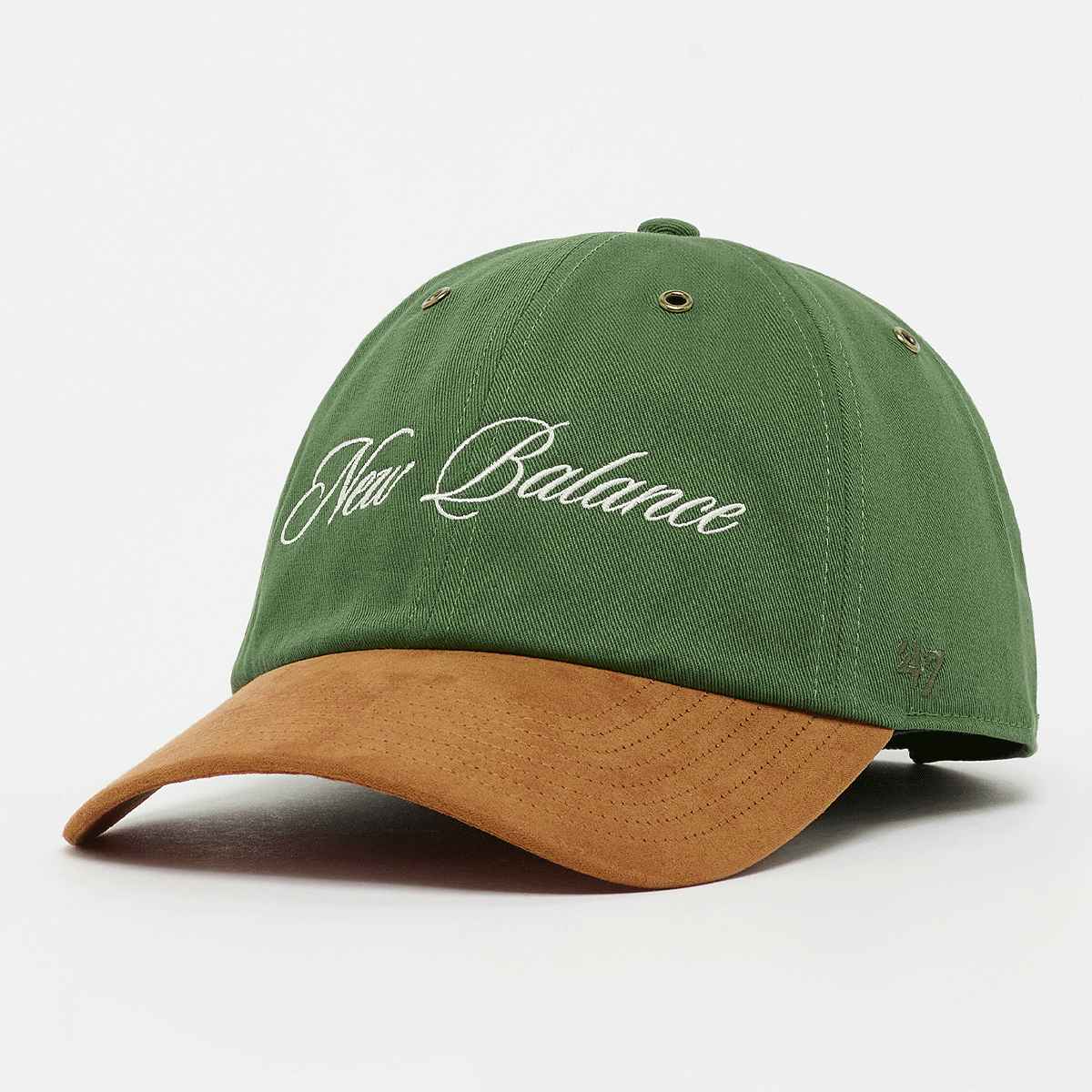 New Balance, '47 Clean Up New Balance Script Suede, green