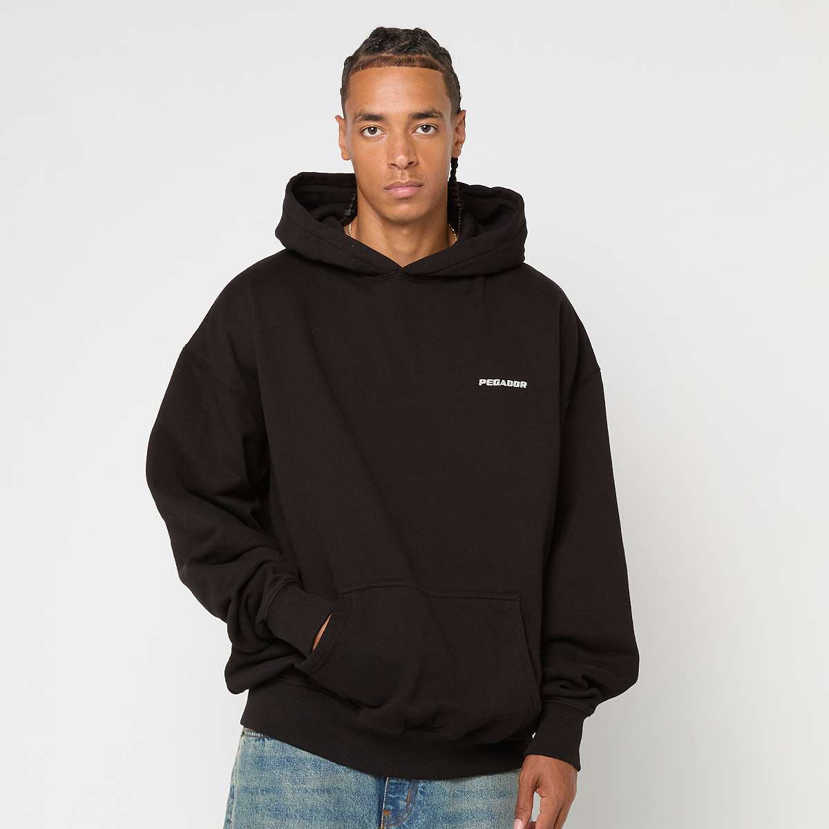 Selected, Pegador, Logo Oversized Hoodie, black