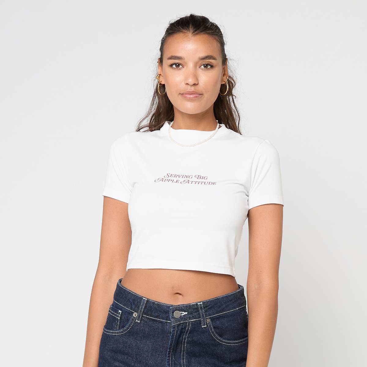 Pegador, YELENE CROPPED BABY TEE, white