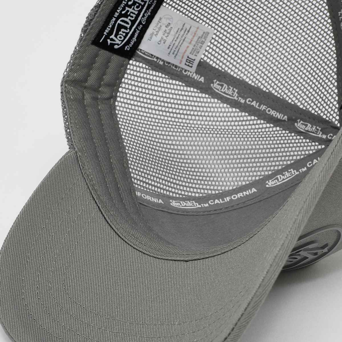 Von Dutch Originals Baseball Cap Unisex Caps grijs Maat ONE SIZE Accessoires