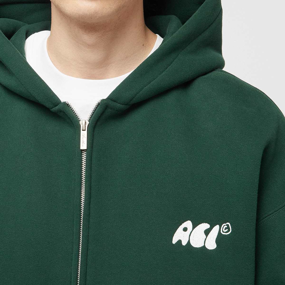Another Cotton Lab Caffeine Dept. Zip Hoodie Men Hoodies & Sweaters groen Maat S Kleding