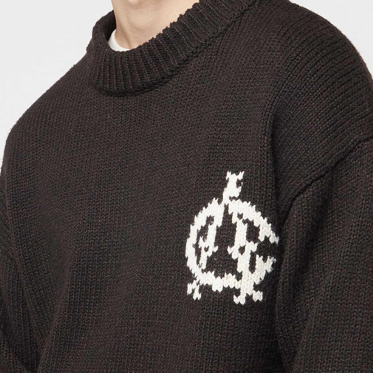 Another Cotton Lab Yankee Knit Sweater Men Kleding bruin Maat S