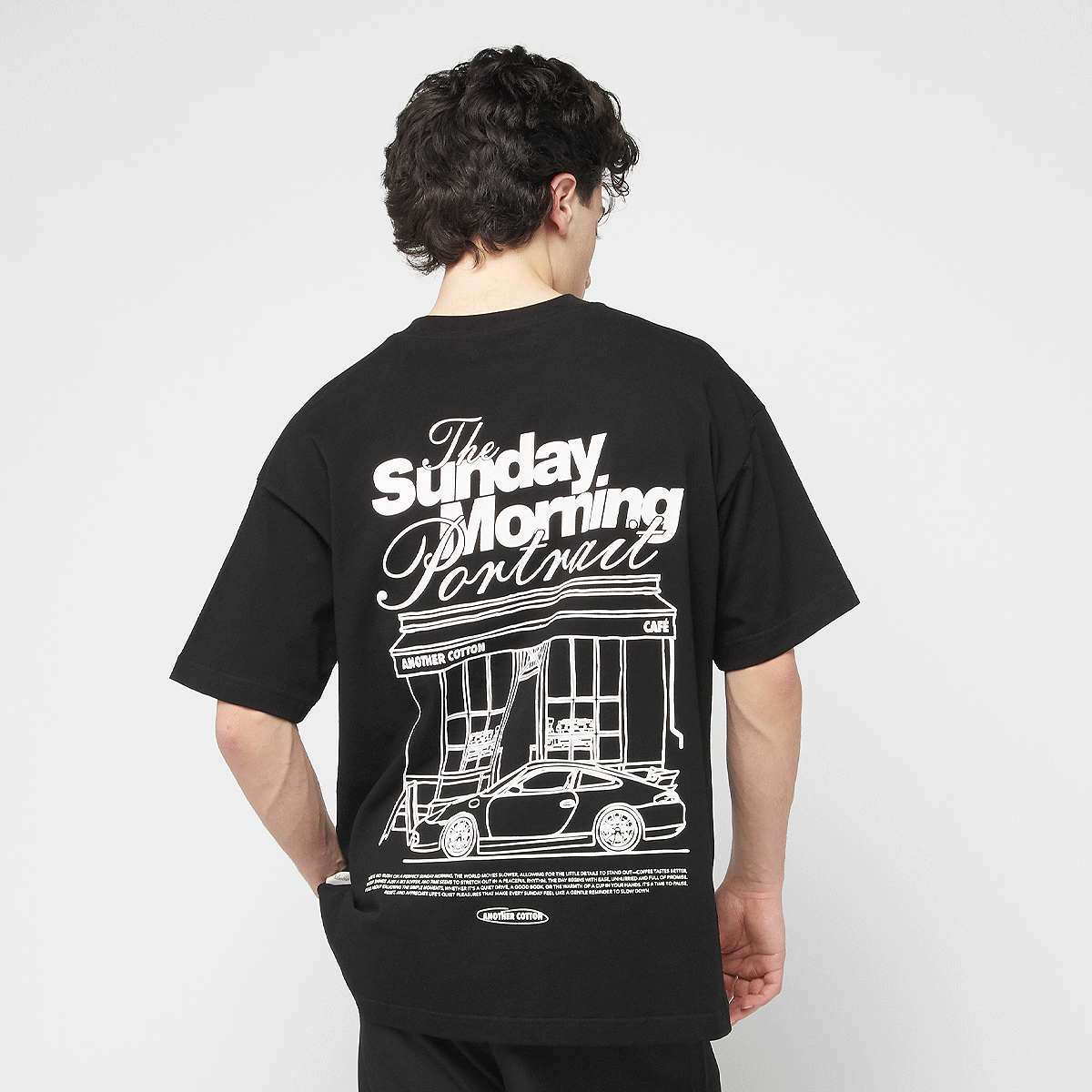 Another Cotton Lab, Sunday Morning T-Shirt, black