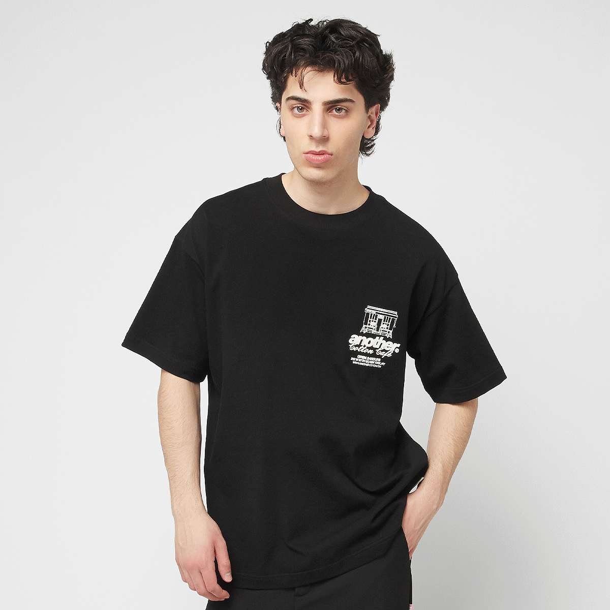 Another Cotton Lab Sunday Morning T-Shirt Men T-Shirts & Polo's zwart Maat S Kleding