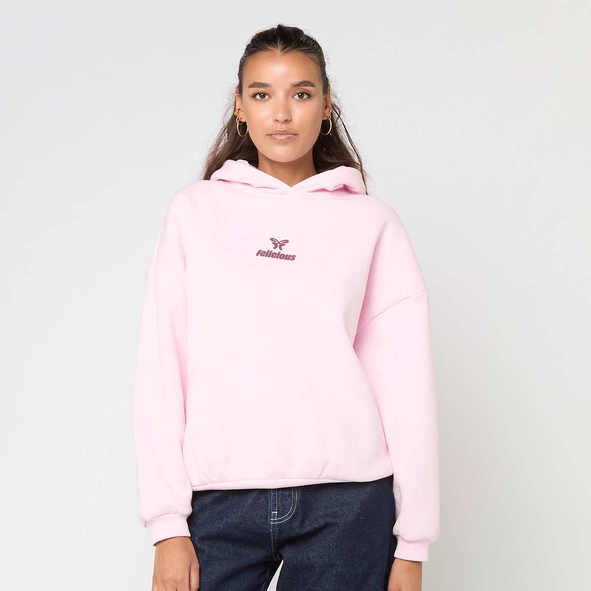 Felicious, BASIC Hoodie pink, light pink