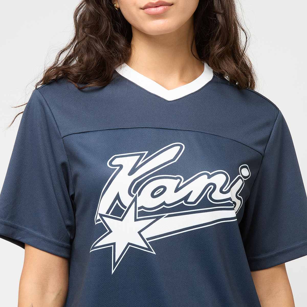 Karl Kani Varsity Star Mesh Jersey Women Trainingspakken blauw Maat XS Kleding