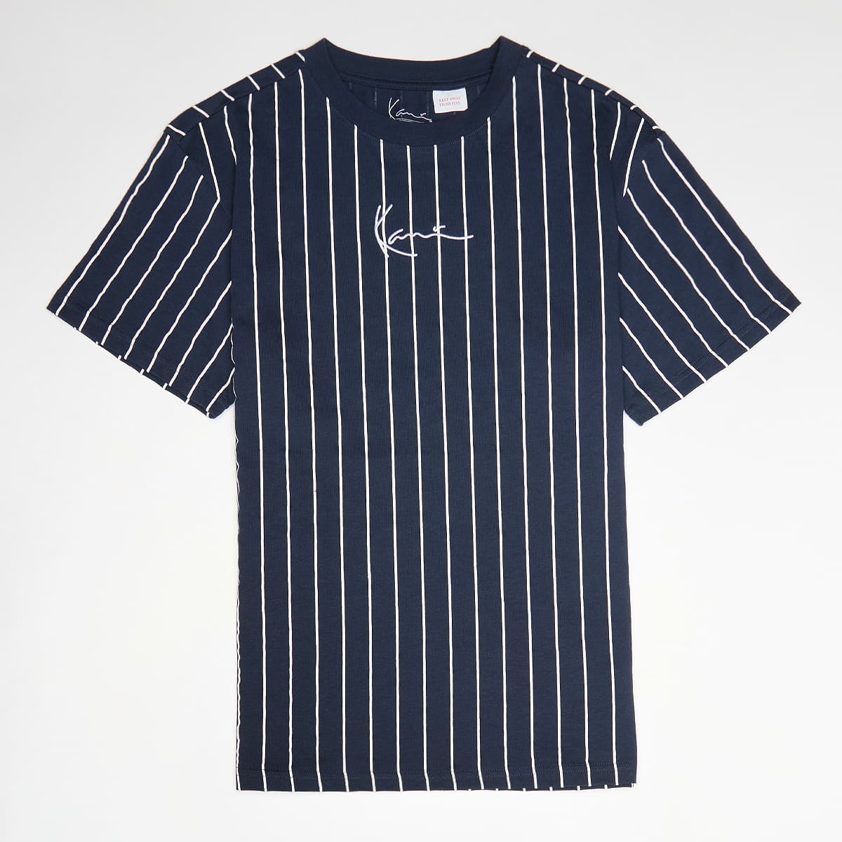Karl Kani, Small Signature Essential Pinstripe Tee Junior, blue