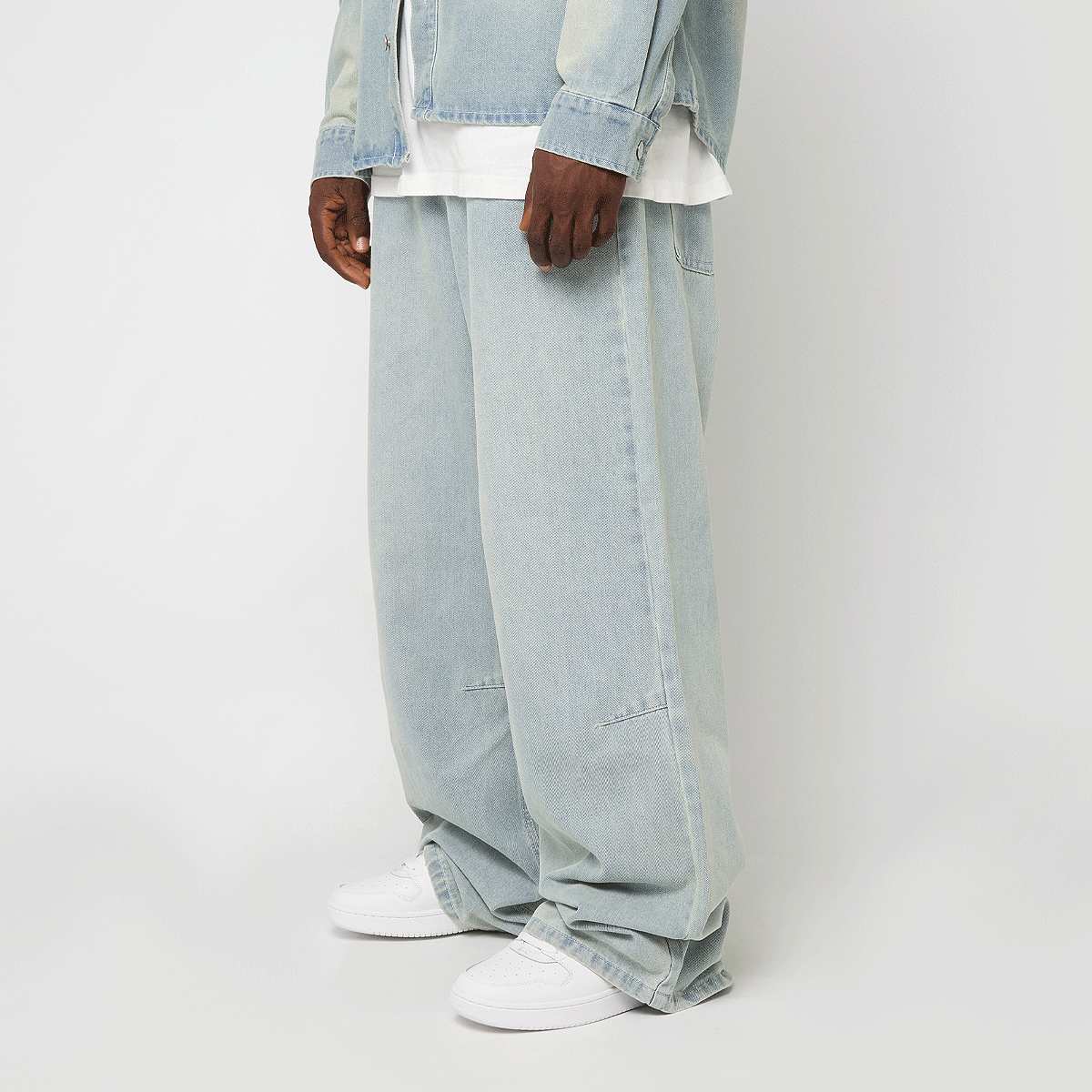 Karl Kani, OG K Washed Western Relaxed Baggy Jeans, blue