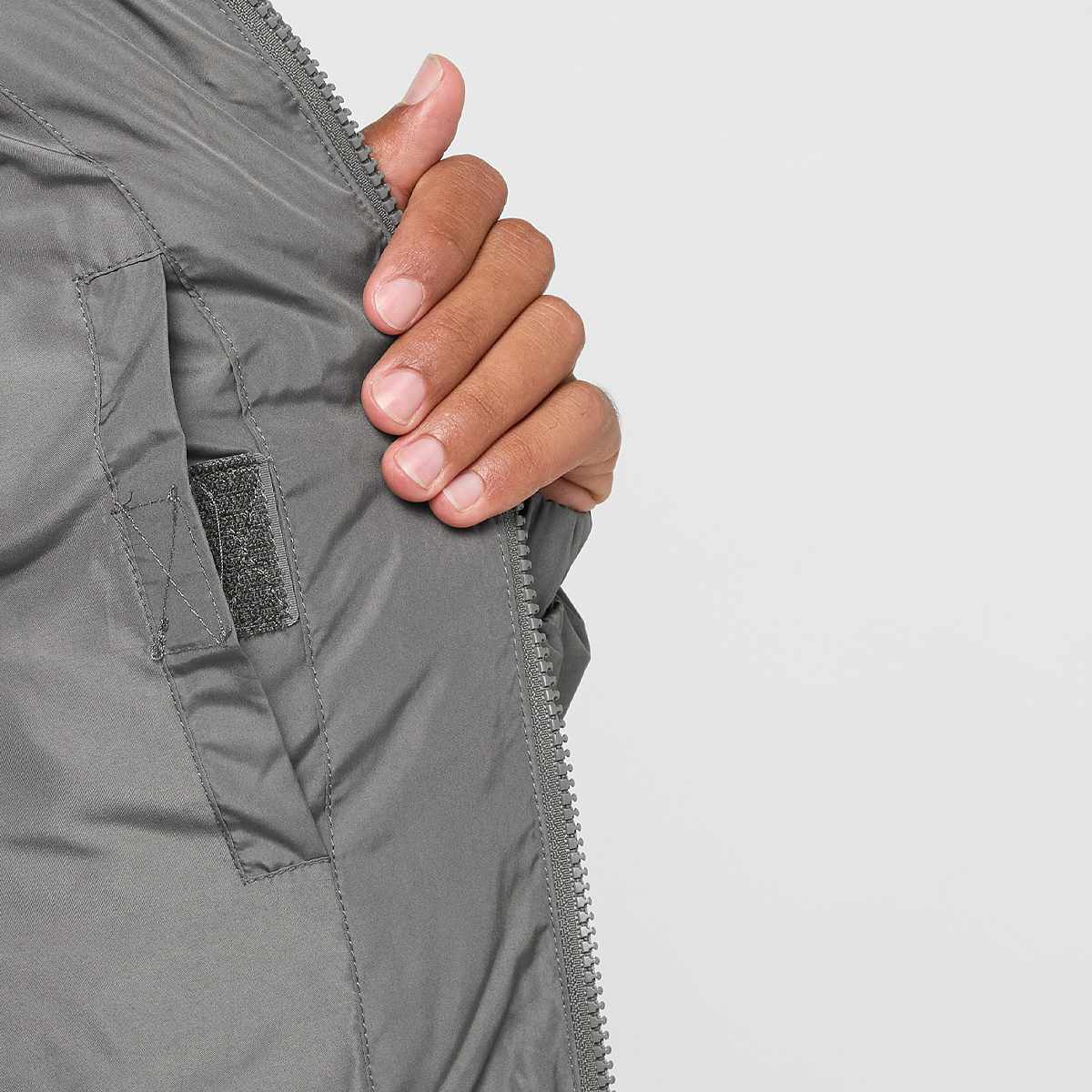 Karl Kani Small Signature Embossed Logo Puffer Jacket Men jackets grijs Maat S Kleding