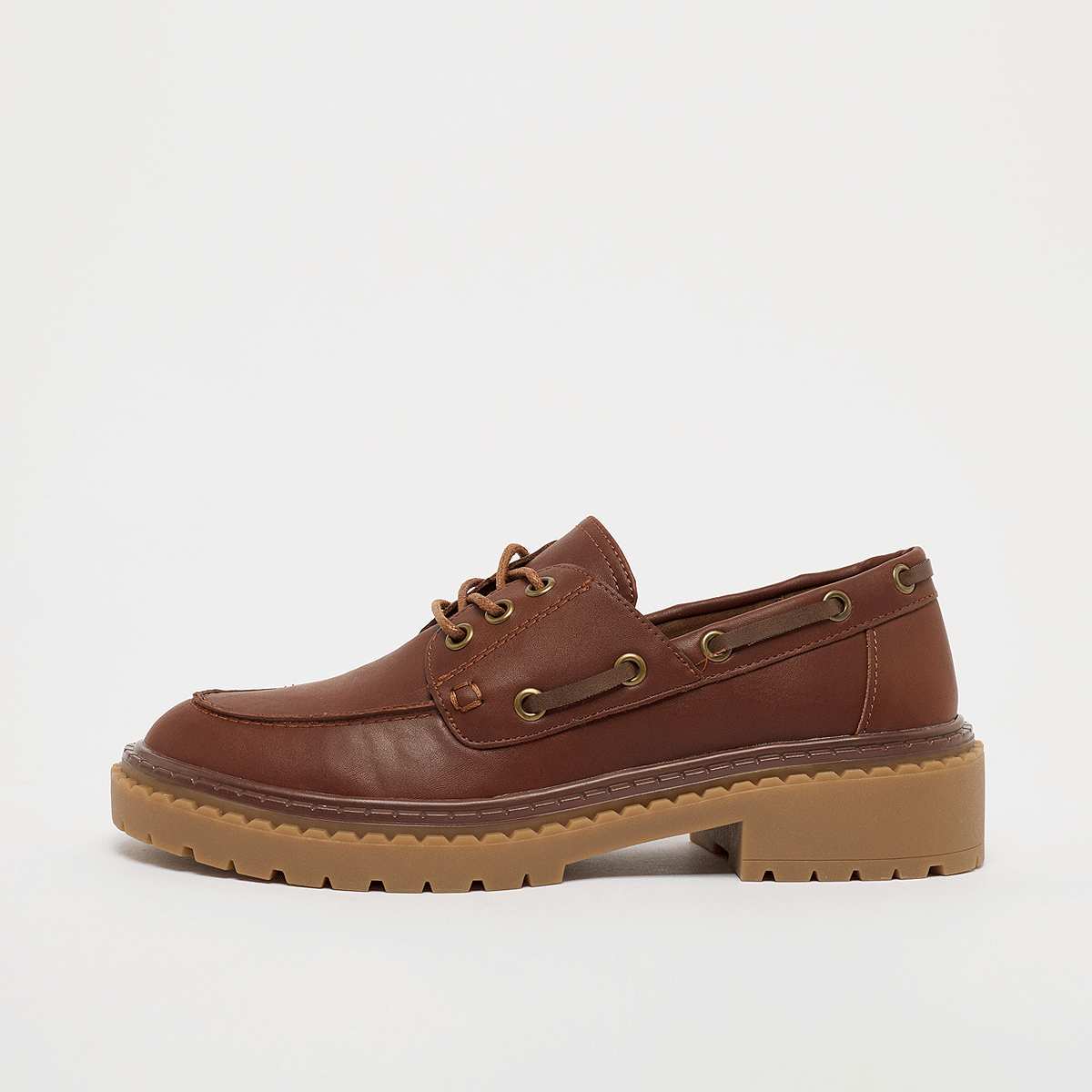 Decibel, Boatshoe bordeaux pu shiny, brown