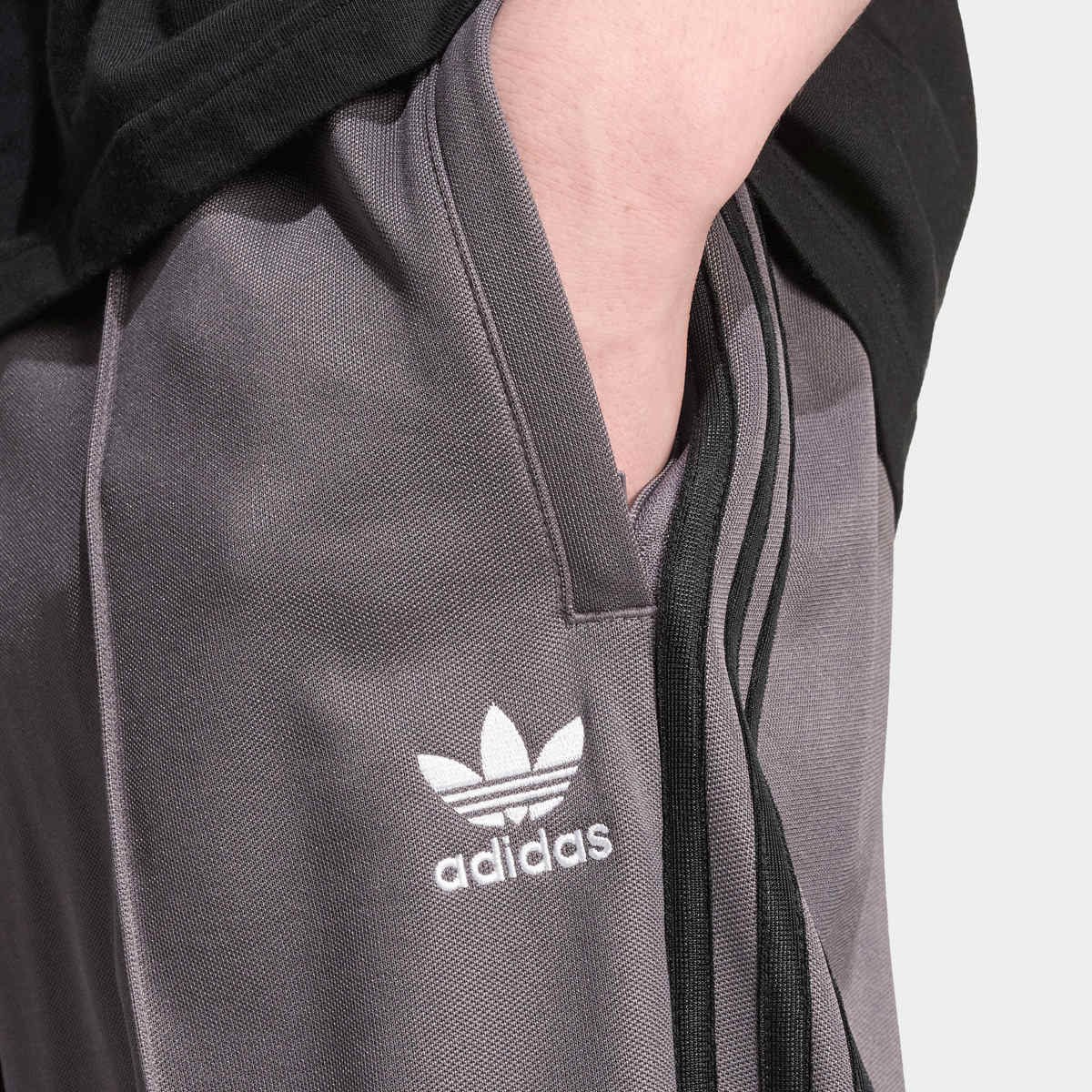 adidas Originals Baggy Track Pant Men Trainingsbroeken grijs Maat L Kleding
