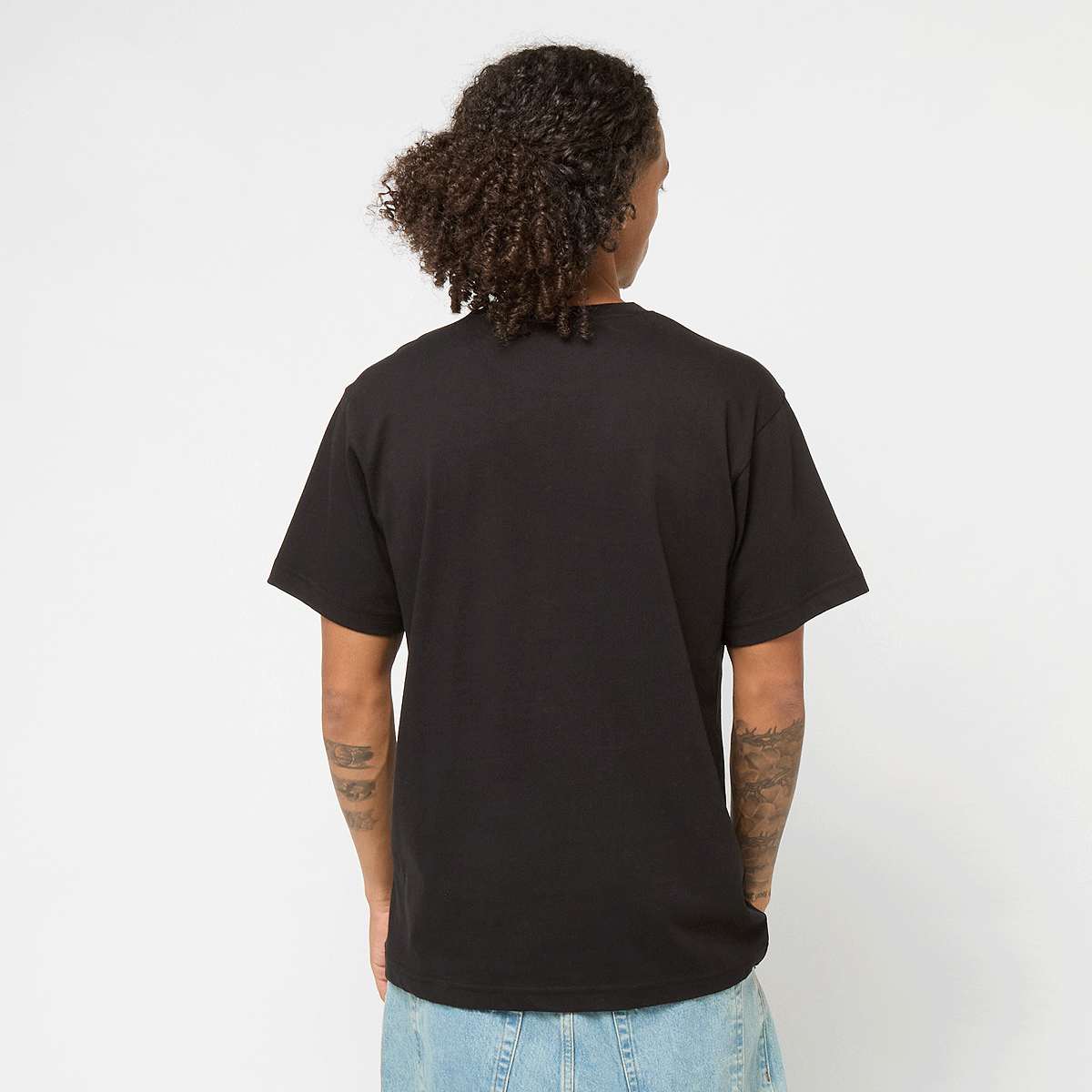 Mitchell & Ness NBPA Real Big Face Tee Stephan Curry black men T-Shirts Polo's zwart Maat S Kleding