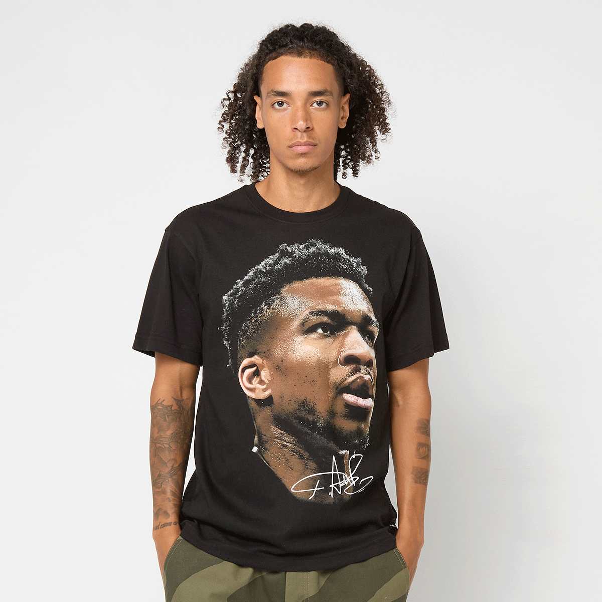Mitchell & Ness NBPA Real Big Face Tee Giannis Antetokounmpo black men T-Shirts Polo's zwart Maat XL Kleding