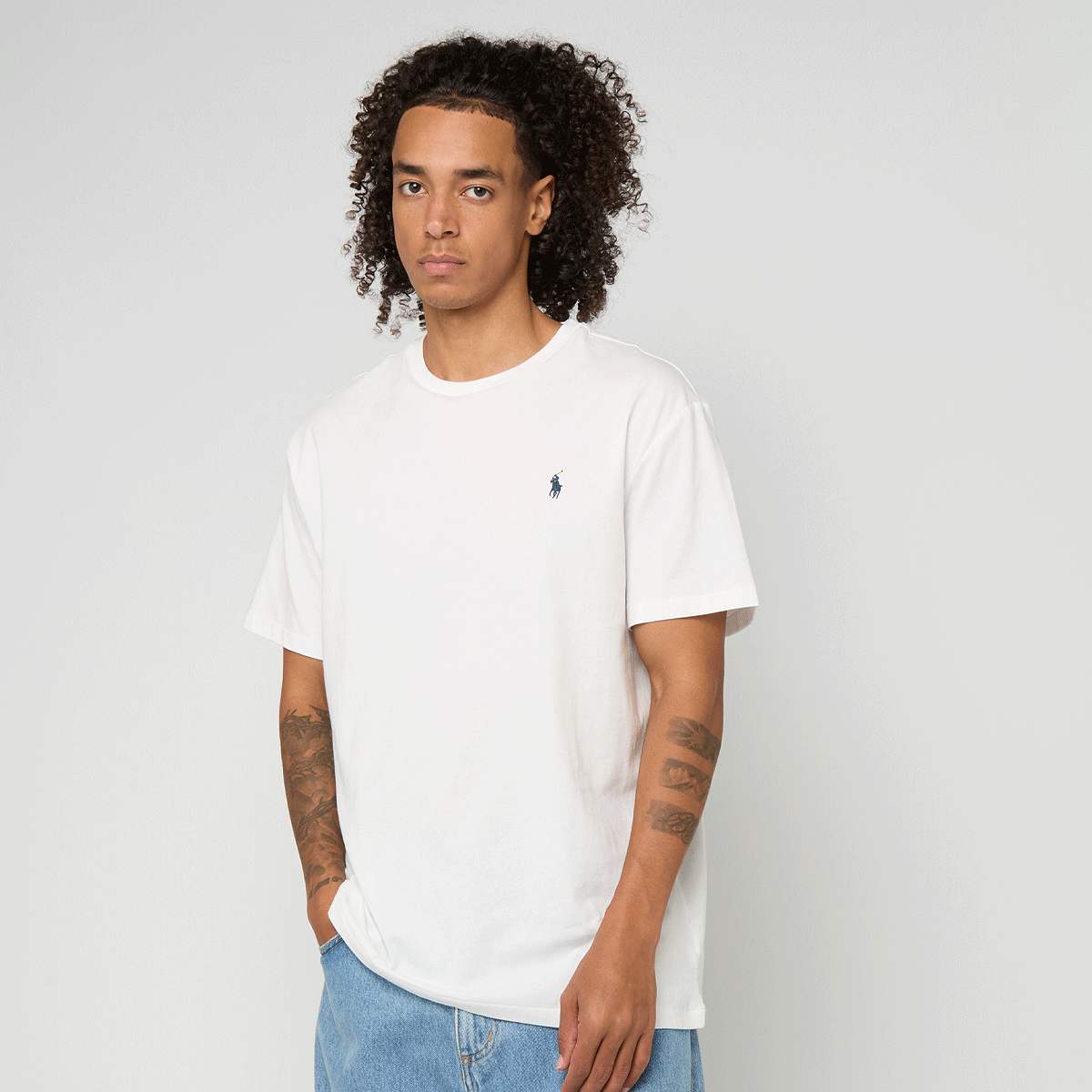 Polo Ralph Lauren Homem Branco Shortsleeve T-Shirt T-Shirts E Polos Tamanho Xl Vestuário