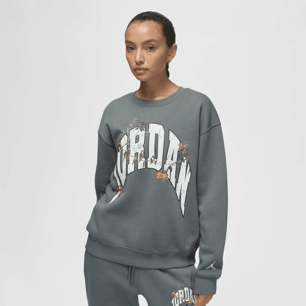 Jordan, Brooklyn Fleece Crew Graphics, grey