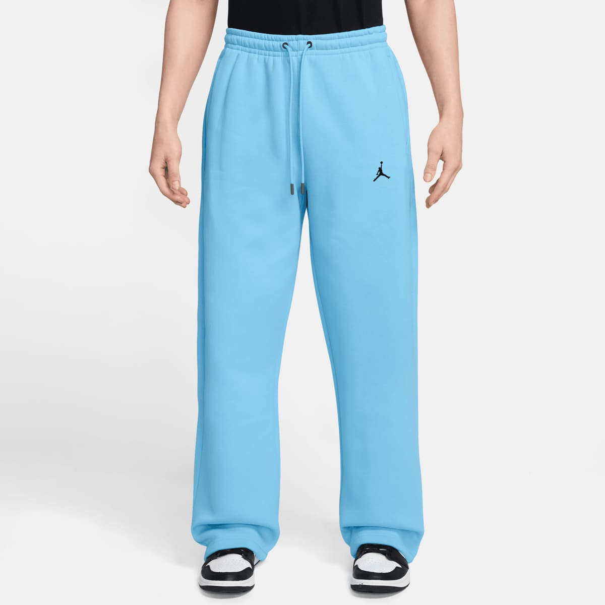 Jordan Homem Azul Brooklyn Fleece Oversized Open-Hem Pants Calças De Treino Tamanho Xl Vestuário