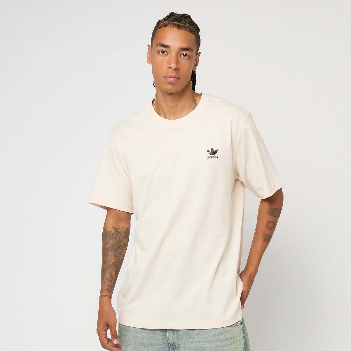 adidas Originals, Trefoil Back-Print Tee, beige