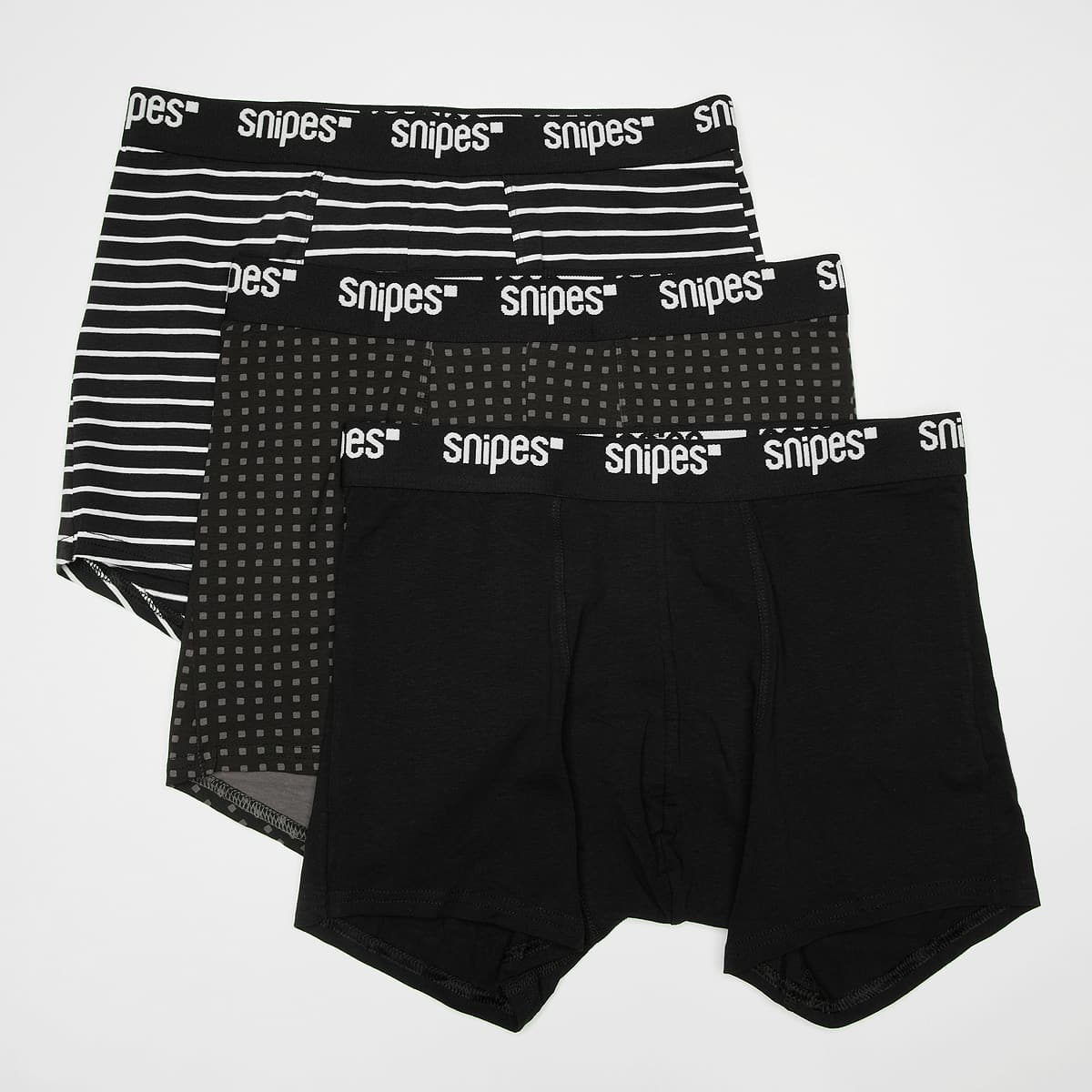 Snipes 3 PACK - Black Tape Briefs Boxershorts