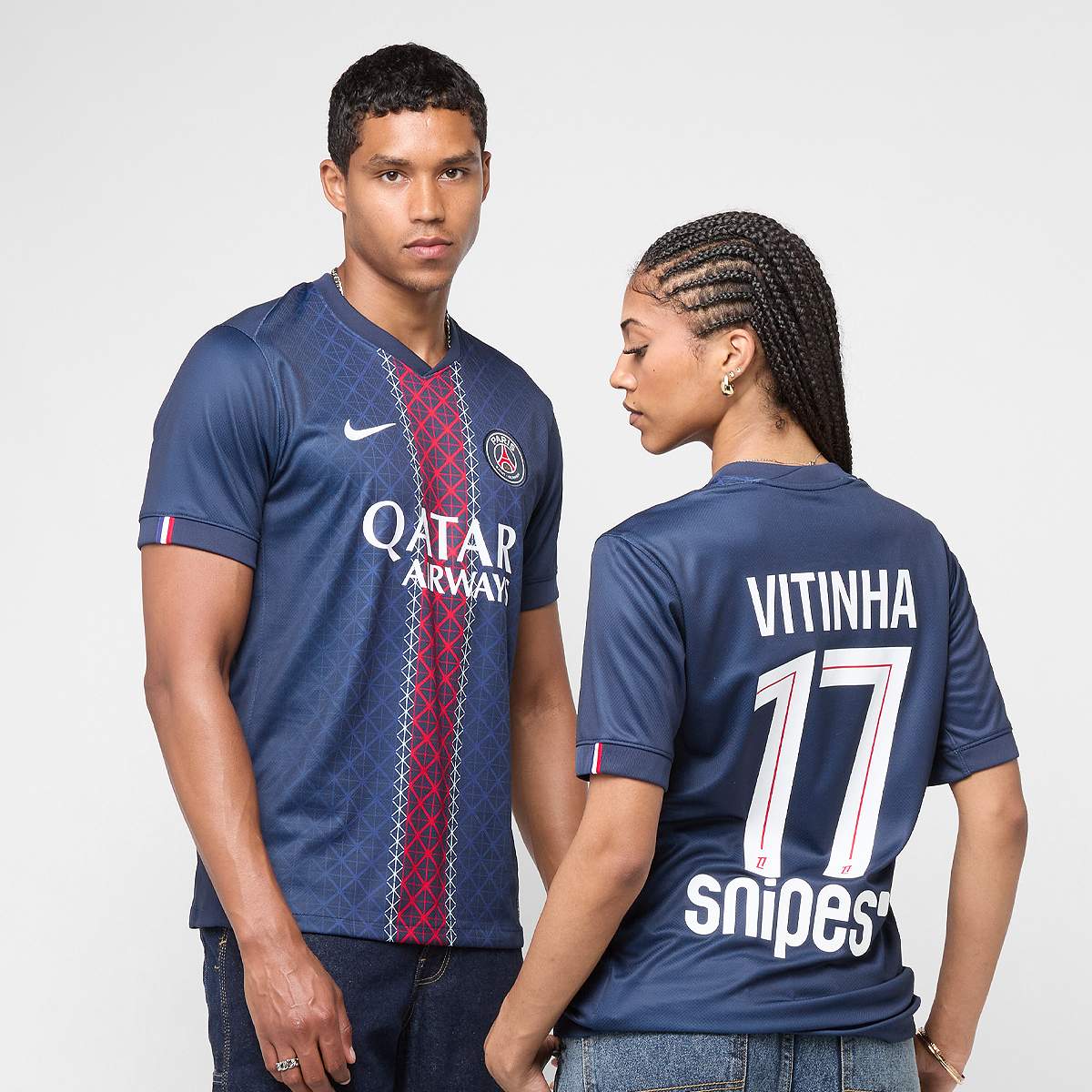 Nike Vitinha No. 17 PSG Home Stadium 2025 26 men Jersey's blauw Maat S Kleding