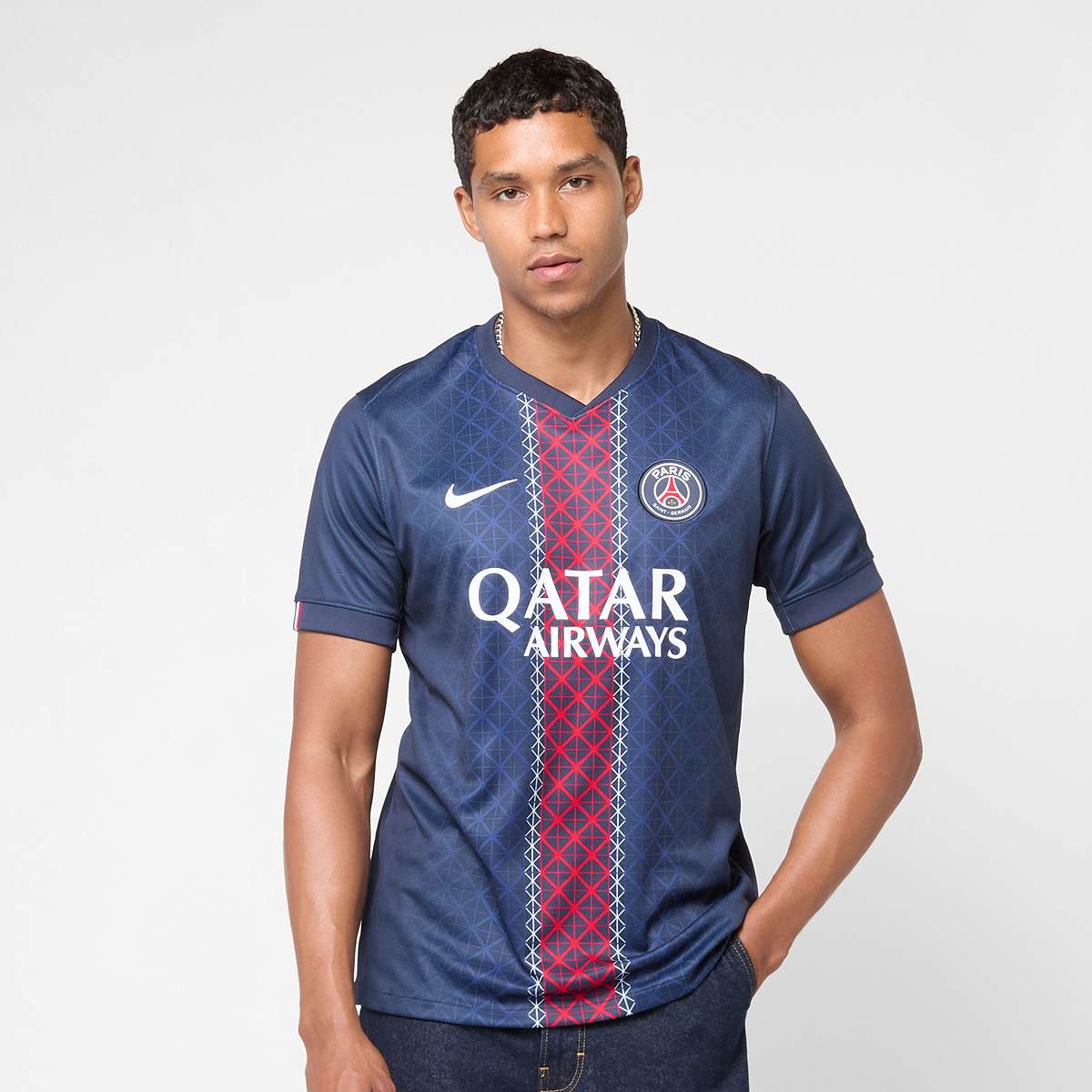 Nike Vitinha No. 17 PSG Home Stadium 2025 26 men Jersey's blauw Maat S Kleding