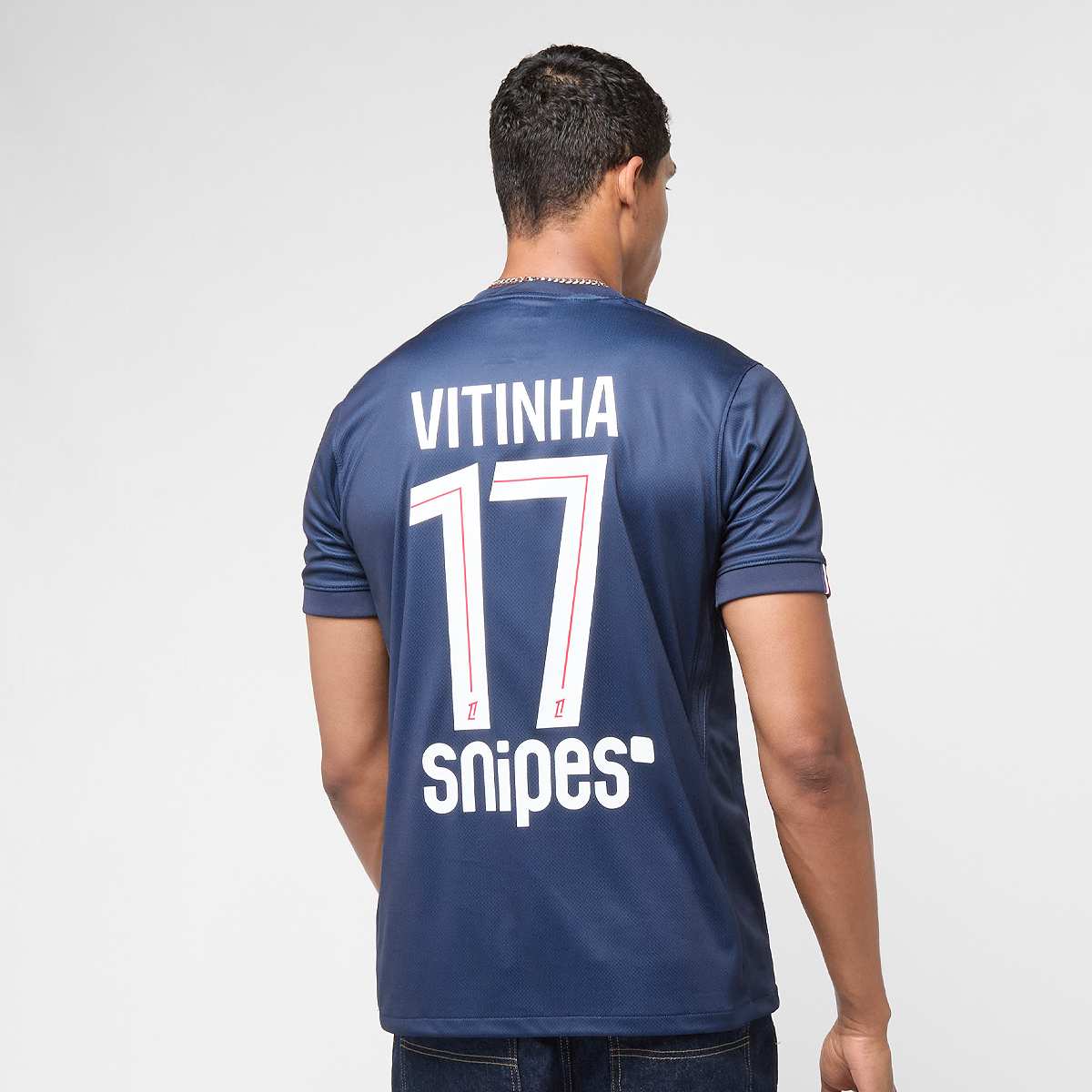 Nike Vitinha No. 17 PSG Home Stadium 2025 26 men Jersey's blauw Maat S Kleding