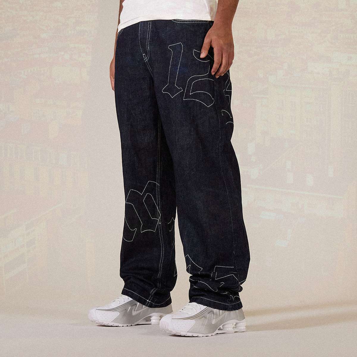 Straight Leg Raw Denim 125mm x SNIPES