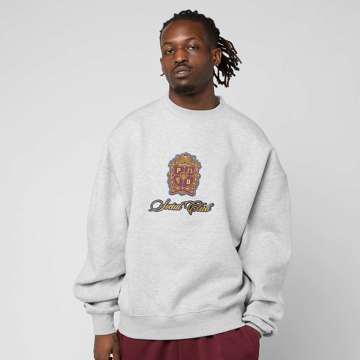 Emblem Patch Crew Neck