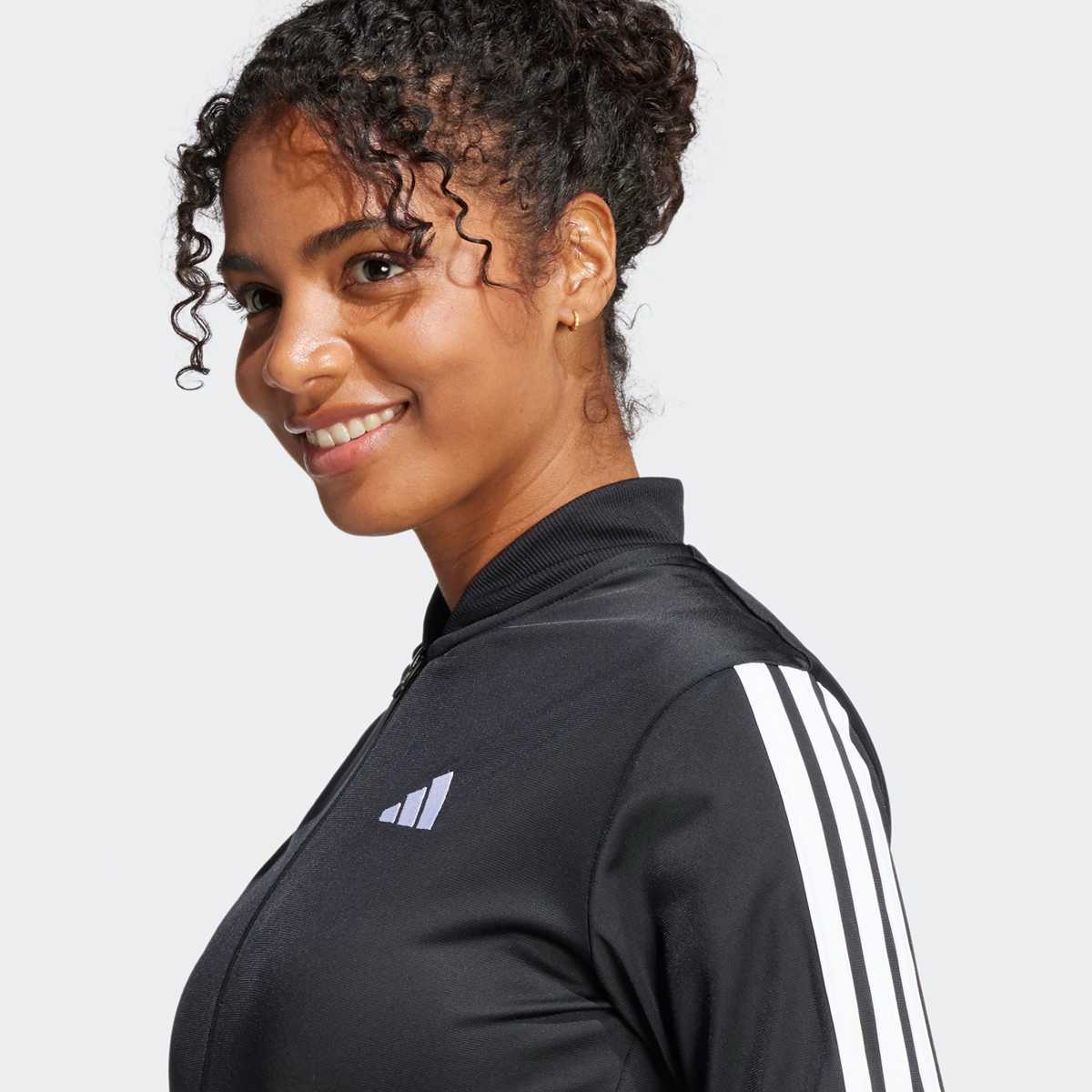 adidas Originals Essentials 3-Stripes Track Suit women Sportkleding zwart Maat XS Kleding