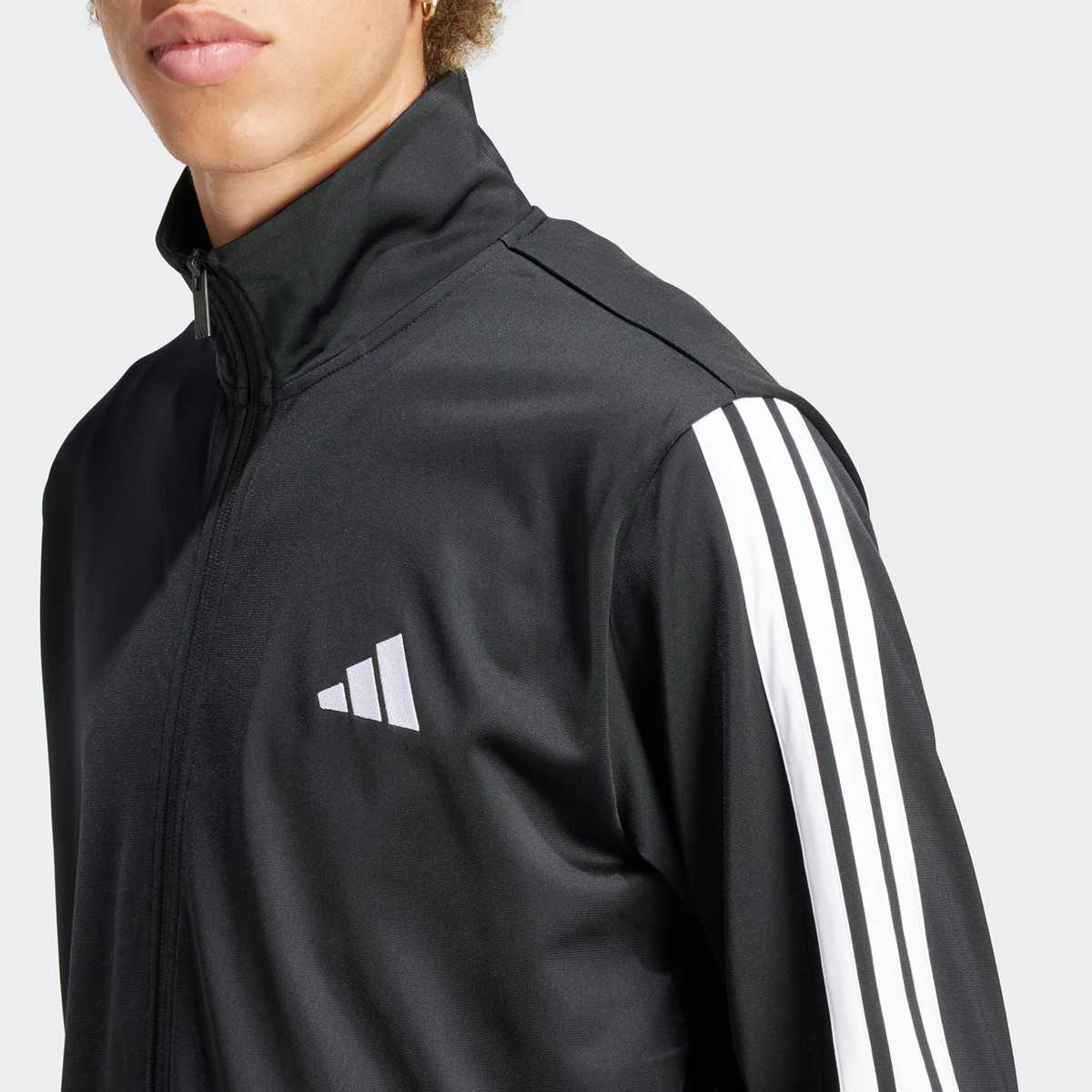 adidas Originals 3-Stripes Track Suit men Trainingspakken zwart Maat L Kleding
