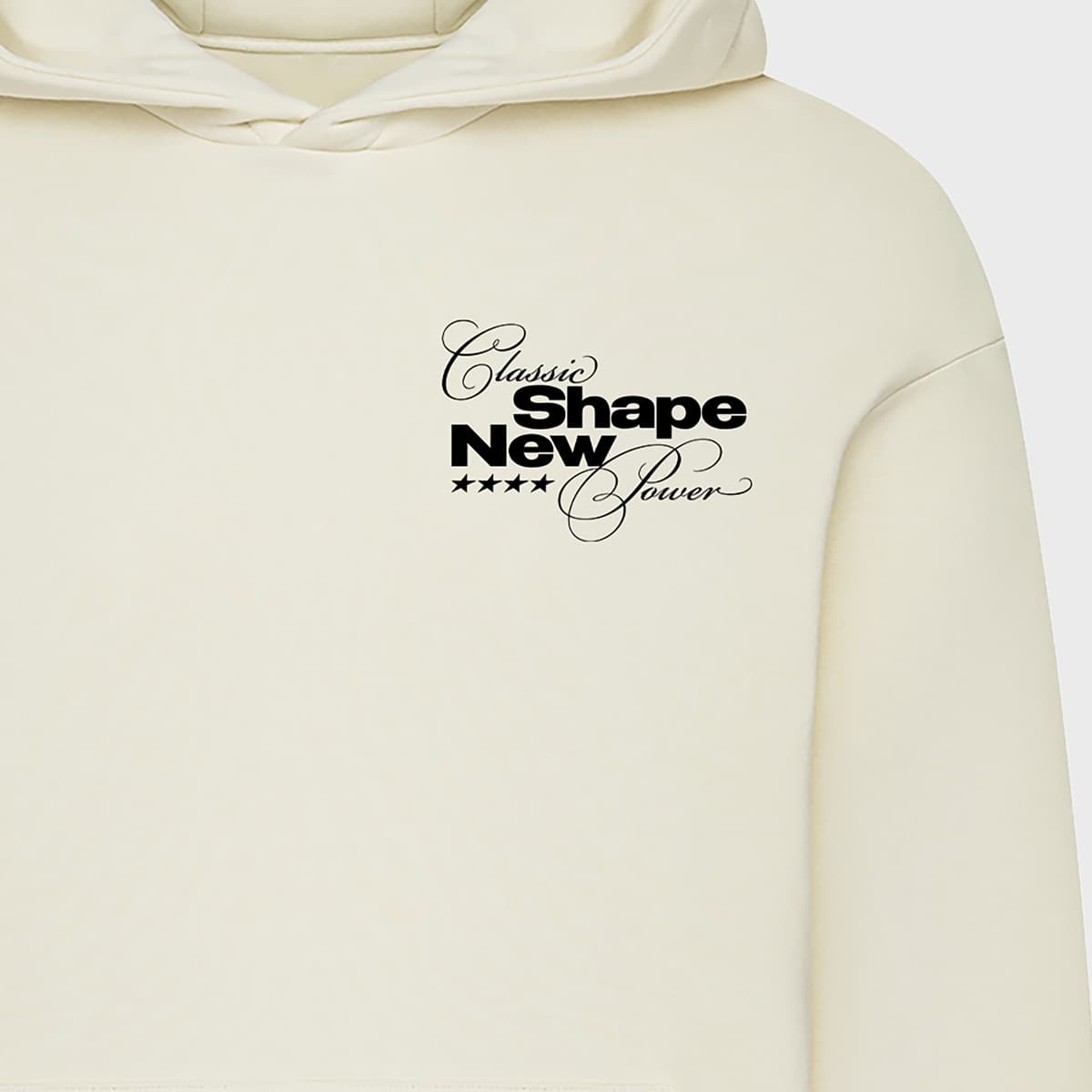 mister tee Classic Shape New Power Fluffy Hoody Men Hoodies & Sweaters beige Maat XL Kleding