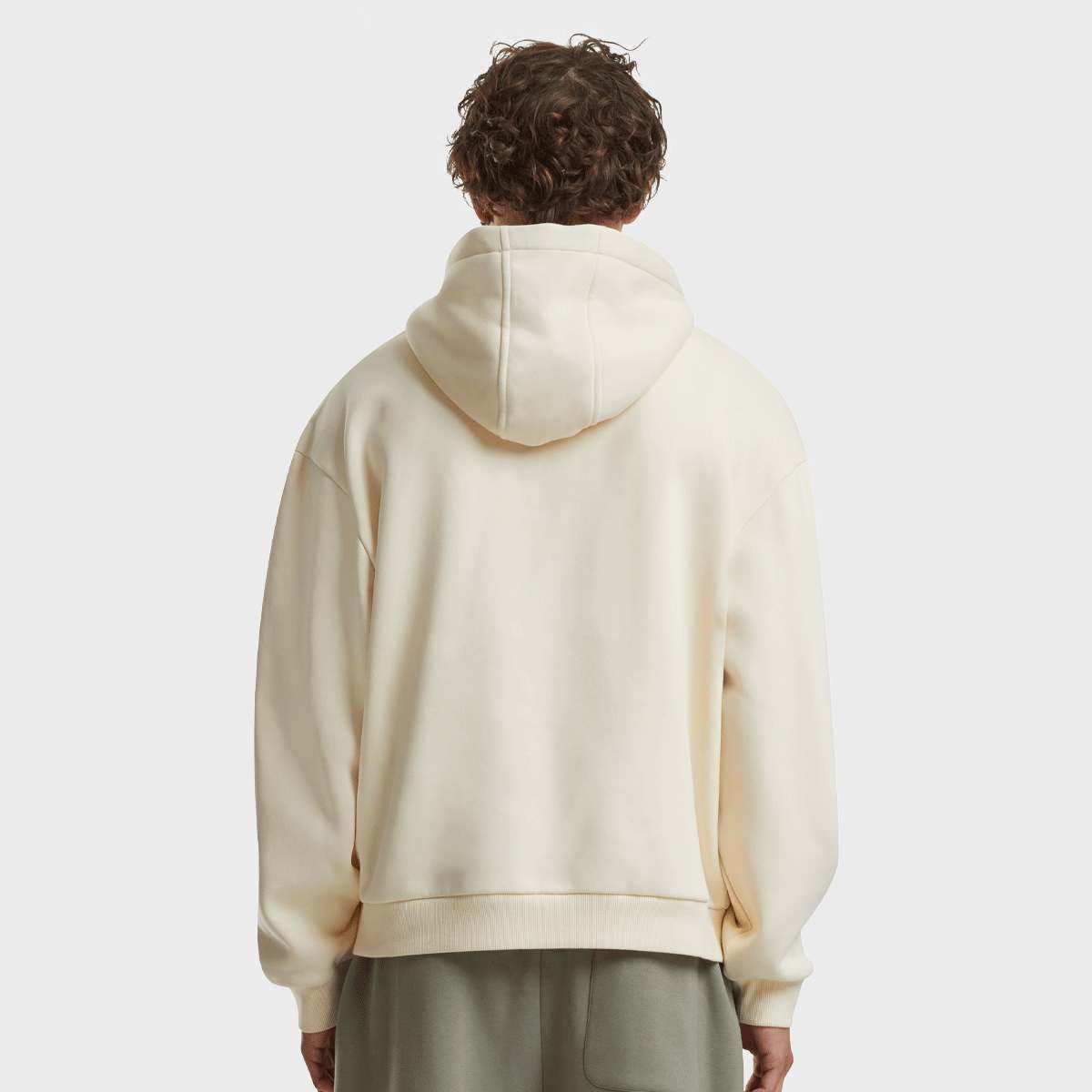 mister tee Tokyo Tagged Graffiti Fluffy Hoody Men Hoodies & Sweaters beige Maat XS Kleding