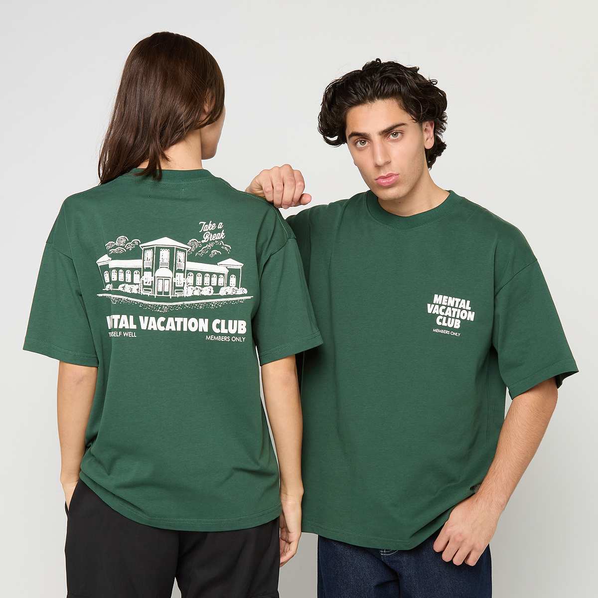 Another Cotton Lab, Mental Vacation Oversized T-Shirt, green