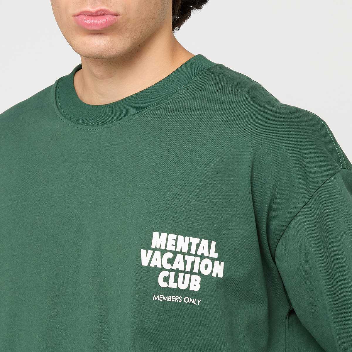 Another Cotton Lab Mental Vacation Oversized T-Shirt Men T-Shirts & Polo's groen Maat S Kleding