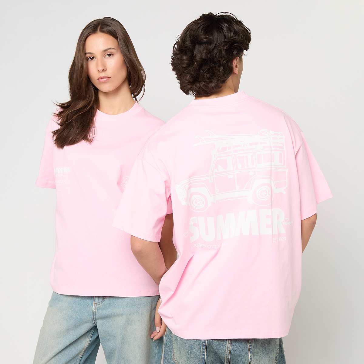 Another Cotton Lab, Summer Oversized T-Shirt, light pink
