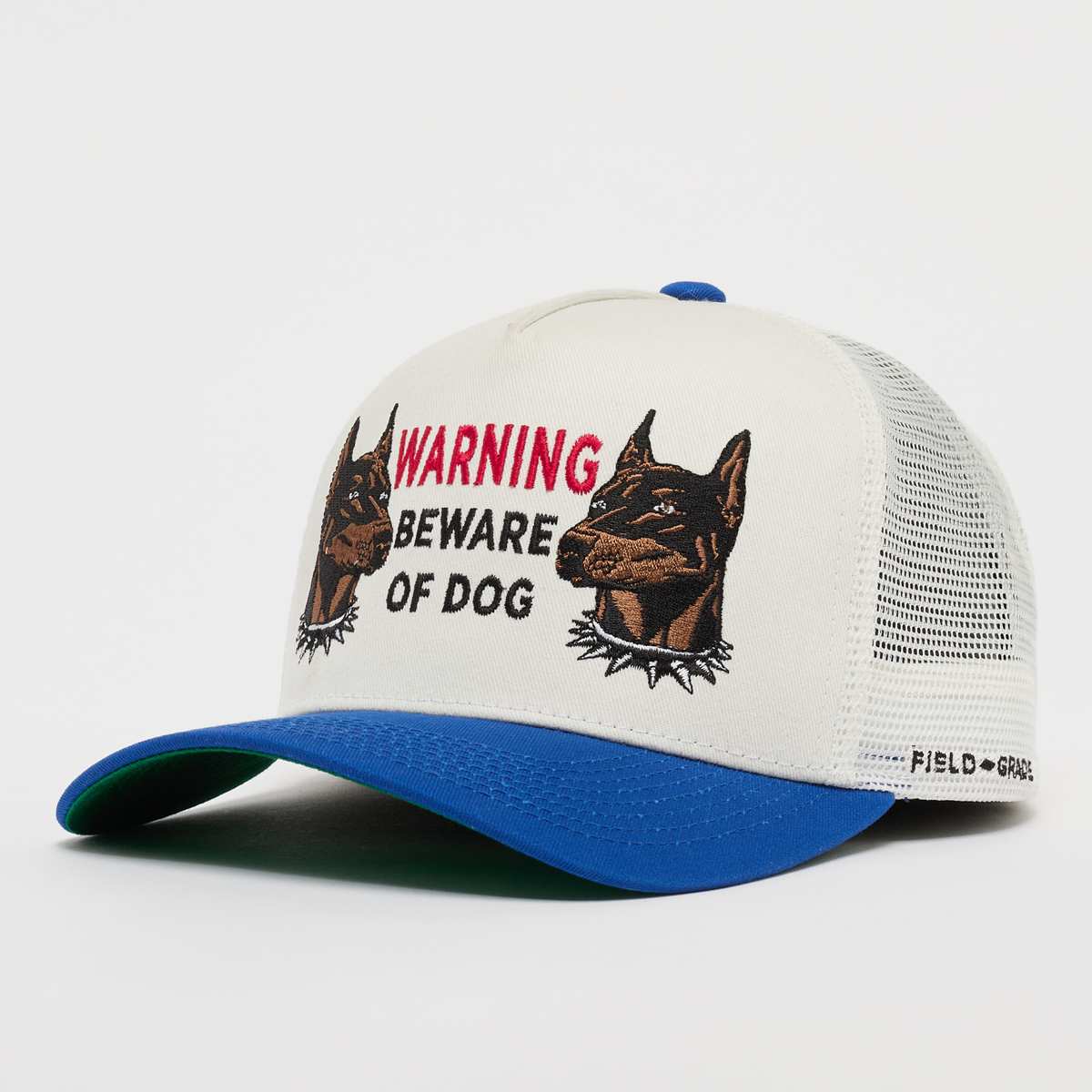 Field Grade, Beware Of Dog Twill Mesh Trucker, multi-colour