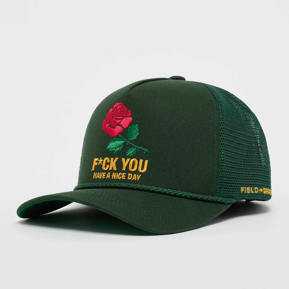 Field Grade, Have A Nice Day Twill Mesh Trucker, green